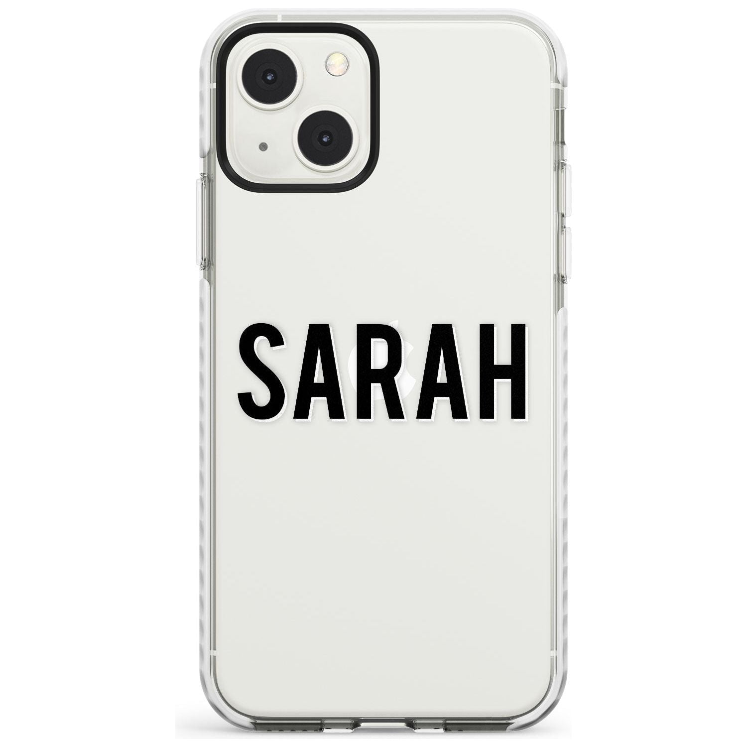 Personalised Clear Text  1A Custom Phone Case iPhone 13 Mini / Impact Case Blanc Space