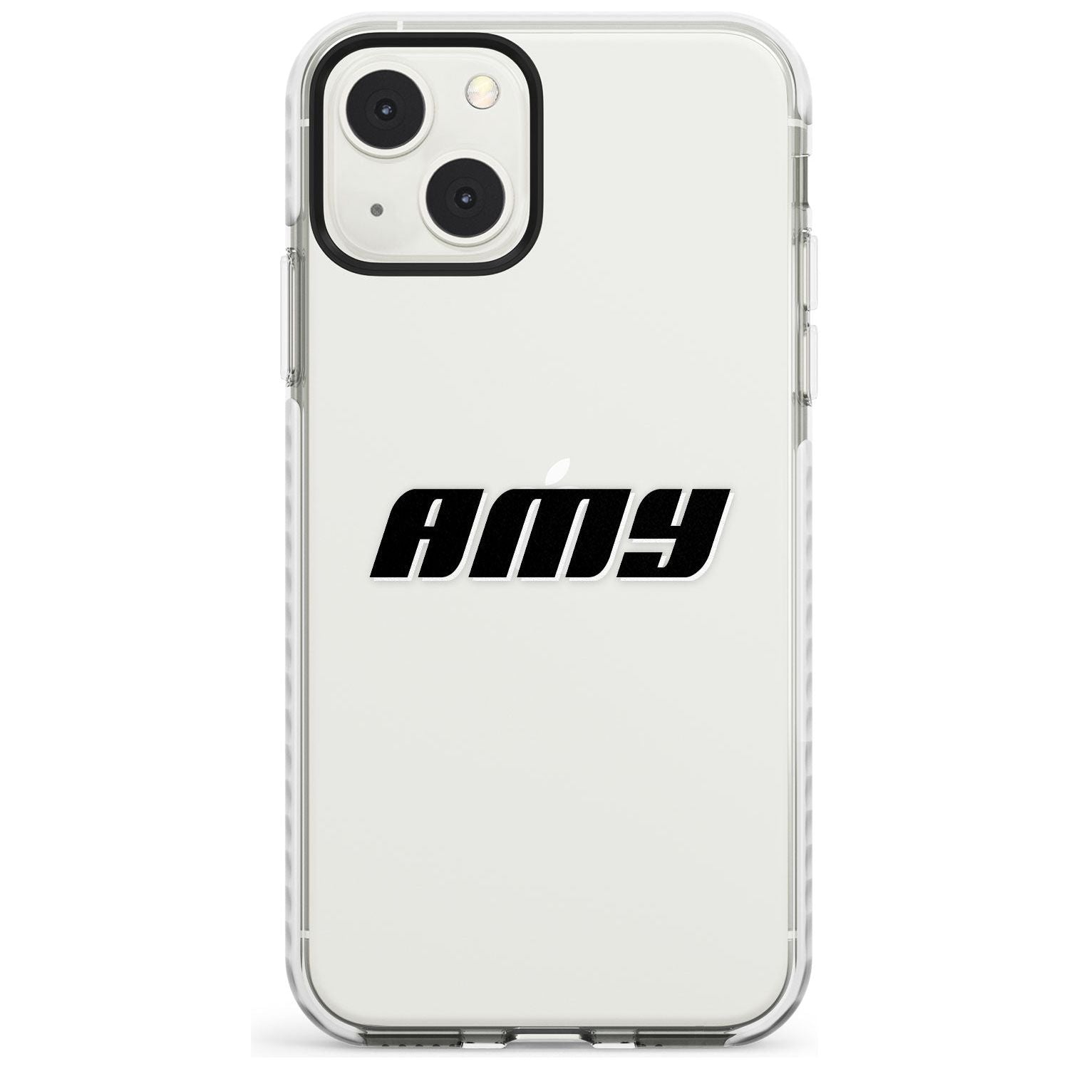 Personalised Clear Text  1C Custom Phone Case iPhone 13 Mini / Impact Case Blanc Space