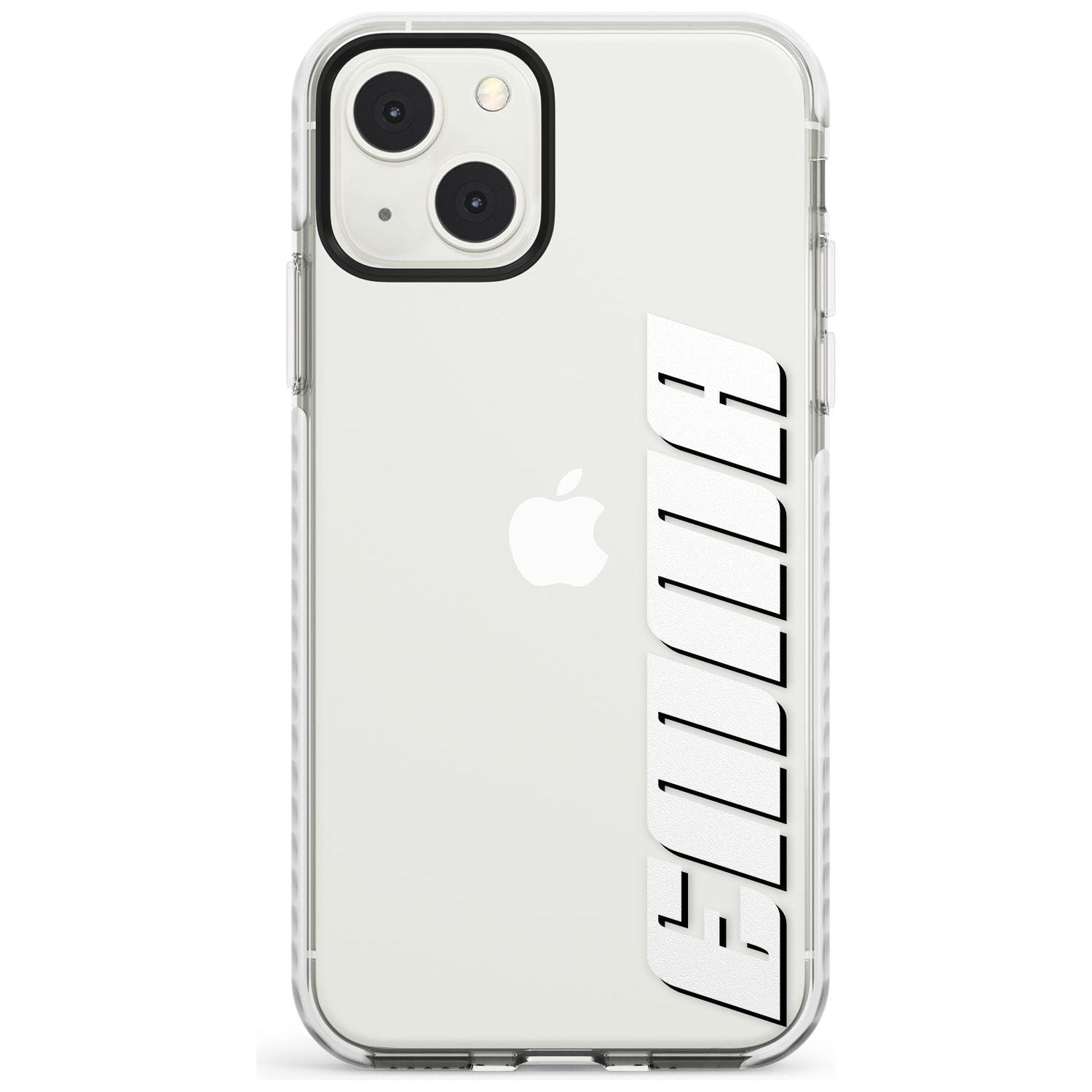 Personalised Clear Text  4B Custom Phone Case iPhone 13 Mini / Impact Case Blanc Space