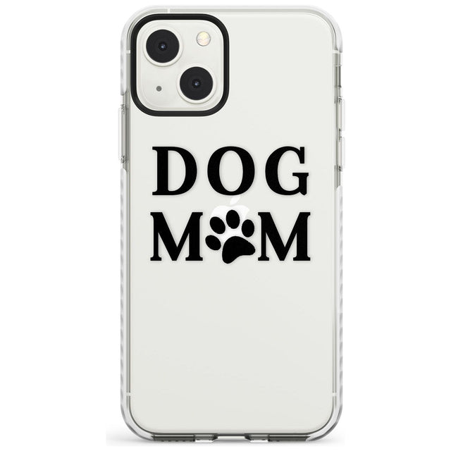 Dog Mom Paw Print Phone Case iPhone 13 Mini / Impact Case Blanc Space
