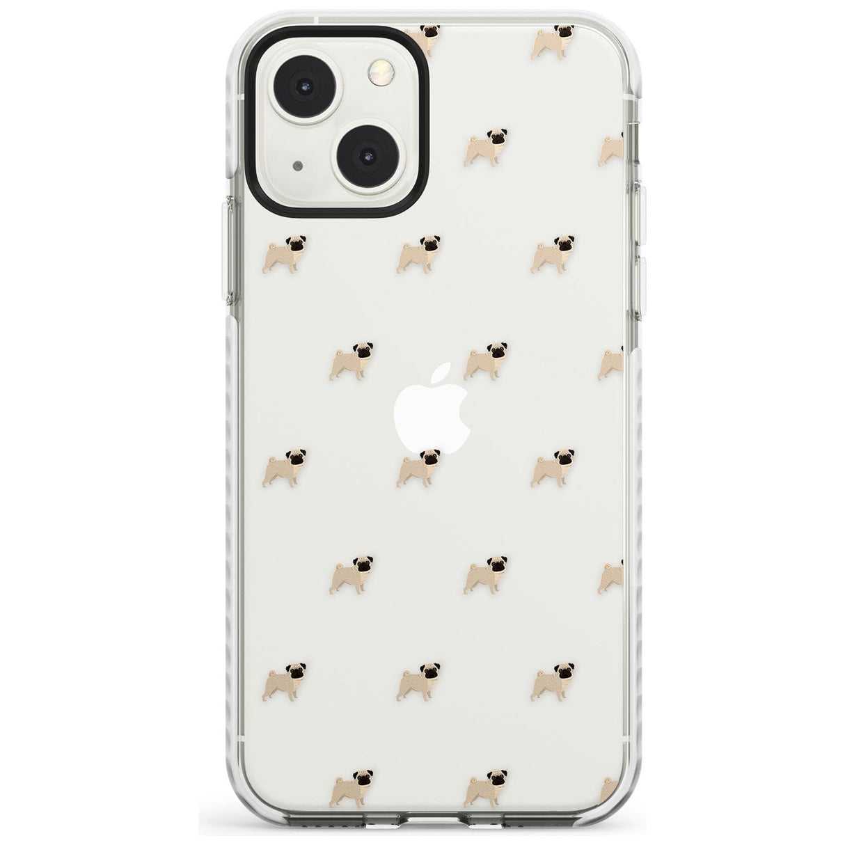 Pug Dog Pattern Clear