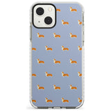 Pembroke Welsh Corgi Dog Pattern Phone Case iPhone 13 Mini / Impact Case Blanc Space