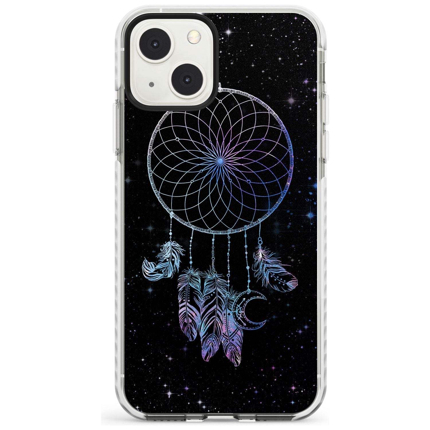Dreamcatcher Space Stars Galaxy Print Phone Case iPhone 13 Mini / Impact Case Blanc Space