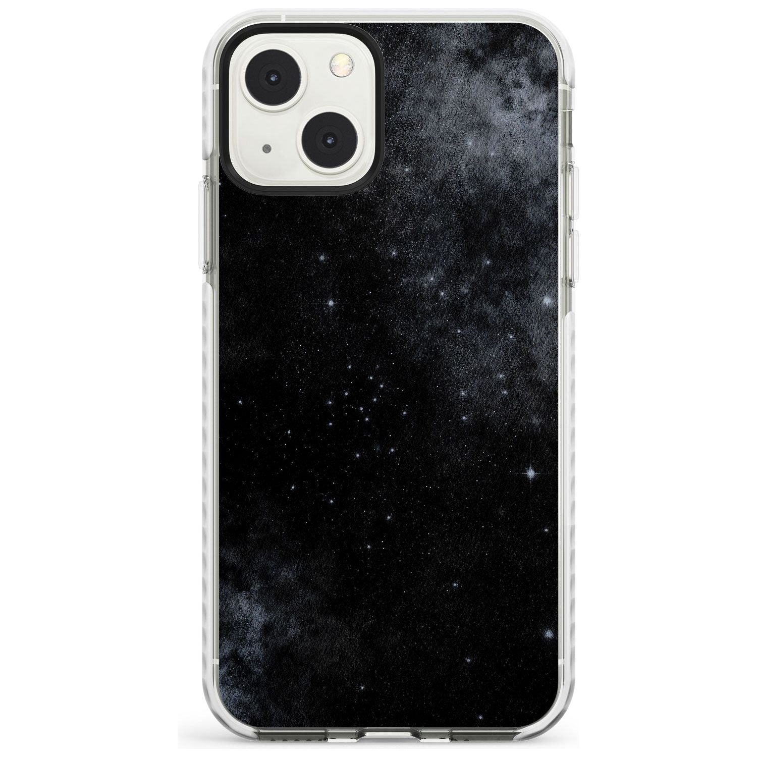 Night Sky Galaxies: Shimmering Stars Phone Case iPhone 13 Mini / Impact Case Blanc Space