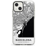 Map of Barcelona, Spain Phone Case iPhone 13 Mini / Impact Case Blanc Space