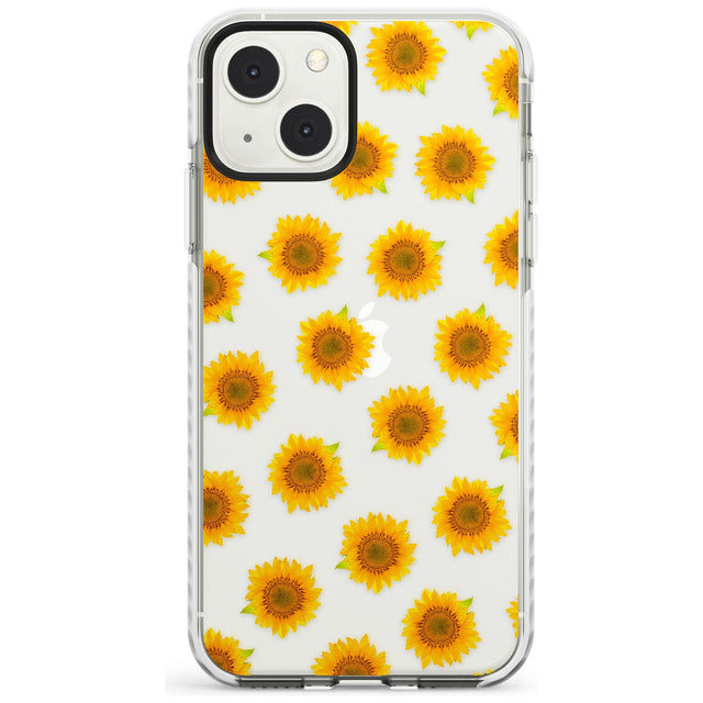 Sunflowers Transparent Pattern