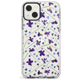 Violet & Blue Floral Pattern Design