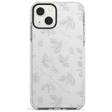 Grey Branches Vintage Botanical Phone Case iPhone 13 Mini / Impact Case Blanc Space