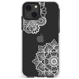 White Henna Florals Impact Phone Case for iPhone 13 & 13 Mini