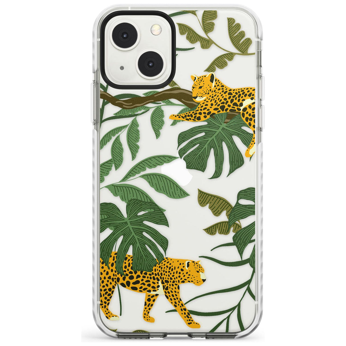 Two Jaguars & Foliage Jungle Cat Pattern