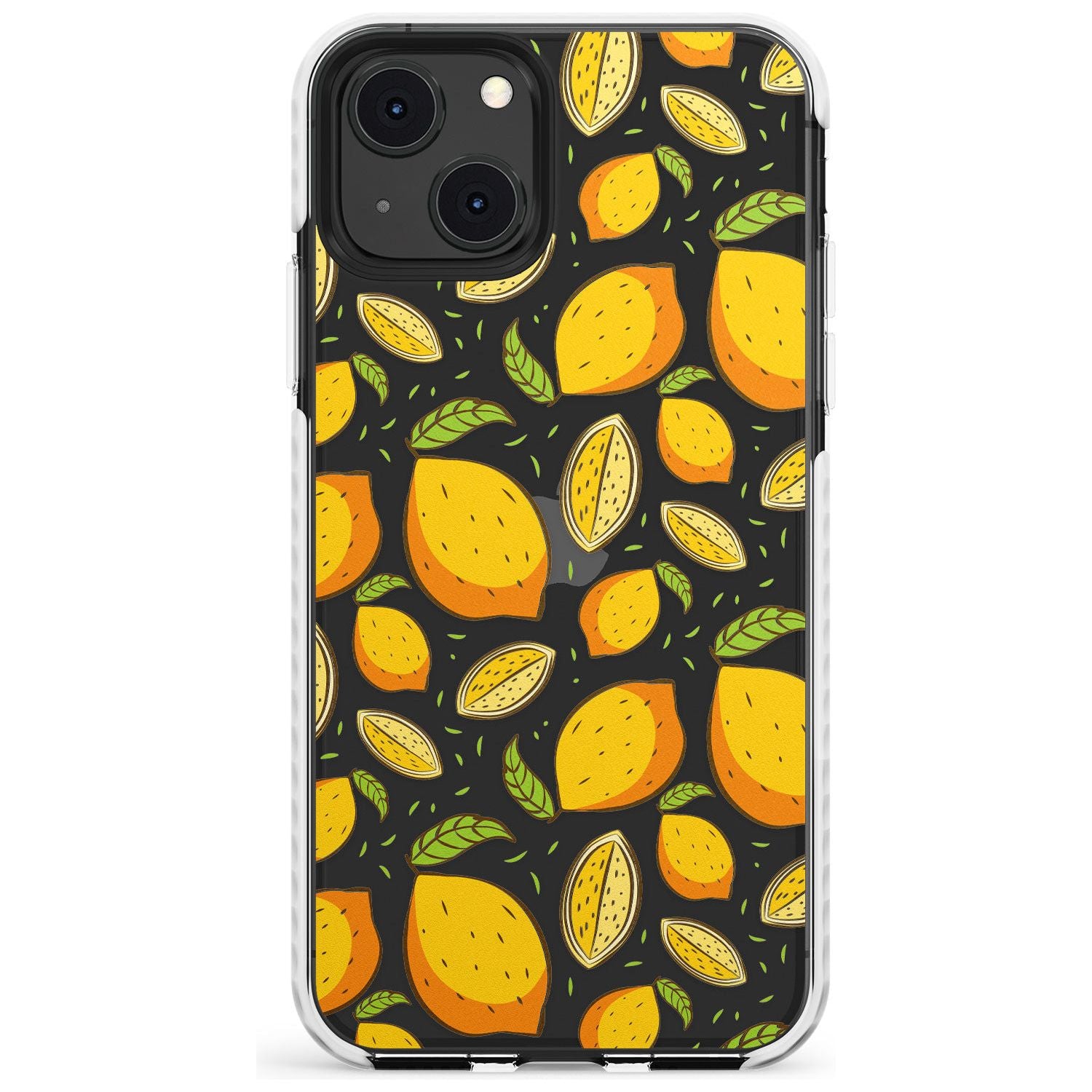 Lemon Pattern Impact Phone Case for iPhone 13 & 13 Mini