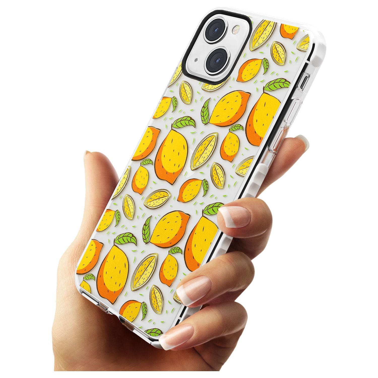 Lemon Pattern Impact Phone Case for iPhone 13 & 13 Mini