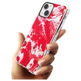 Red & White - Marbled Paper