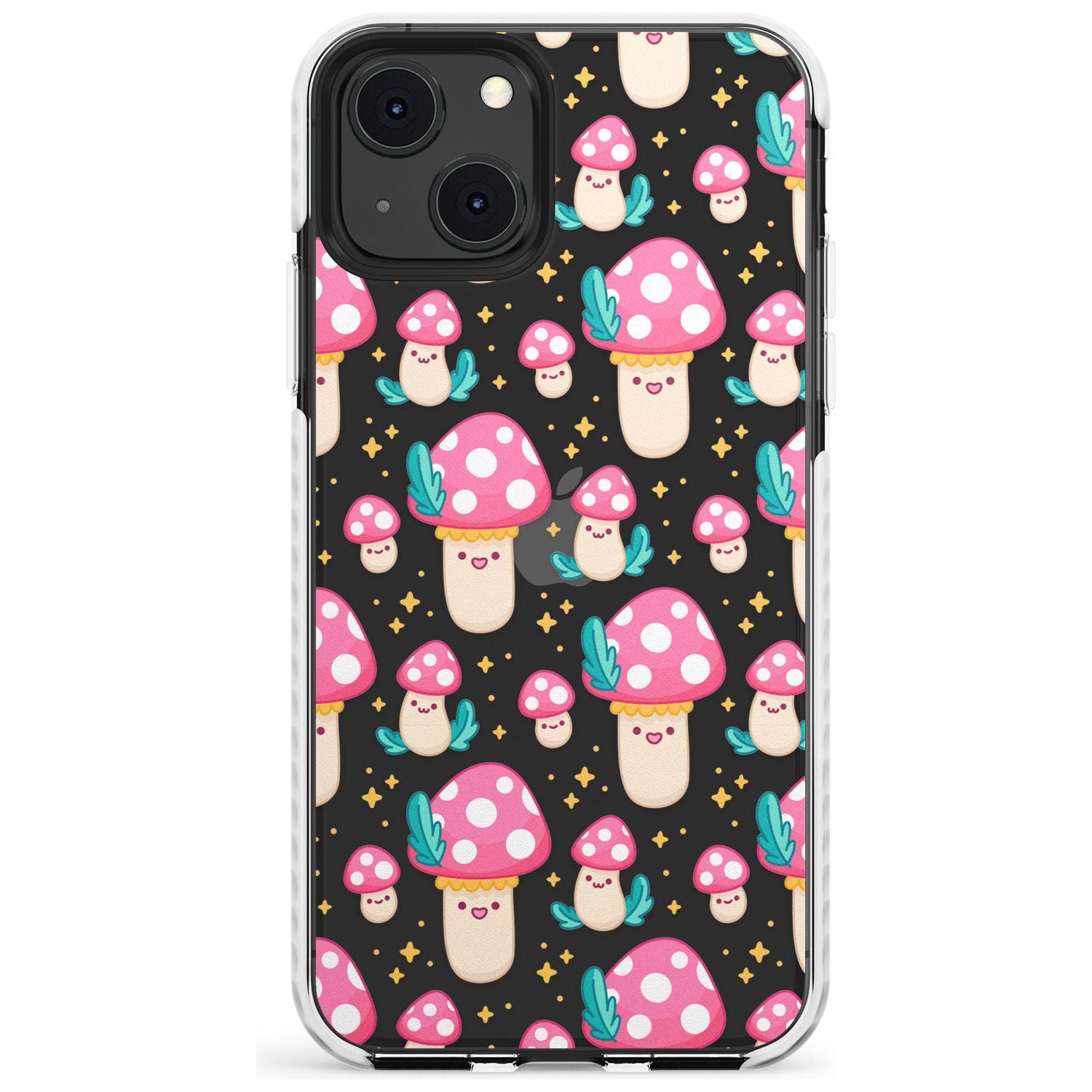 Cute Mushrooms Pattern Impact Phone Case for iPhone 13 & 13 Mini