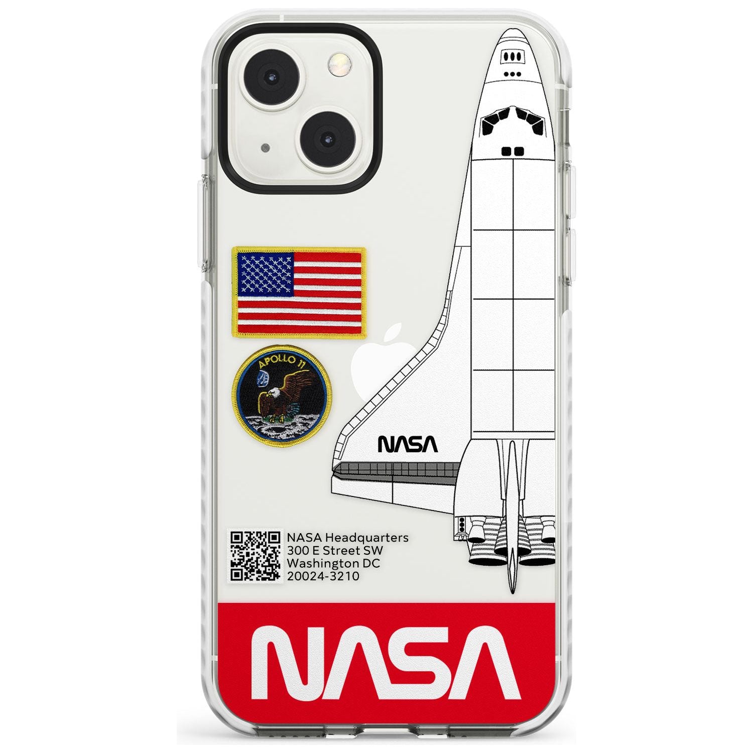 NASA Apollo 11 Impact Phone Case for iPhone 13 & 13 Mini