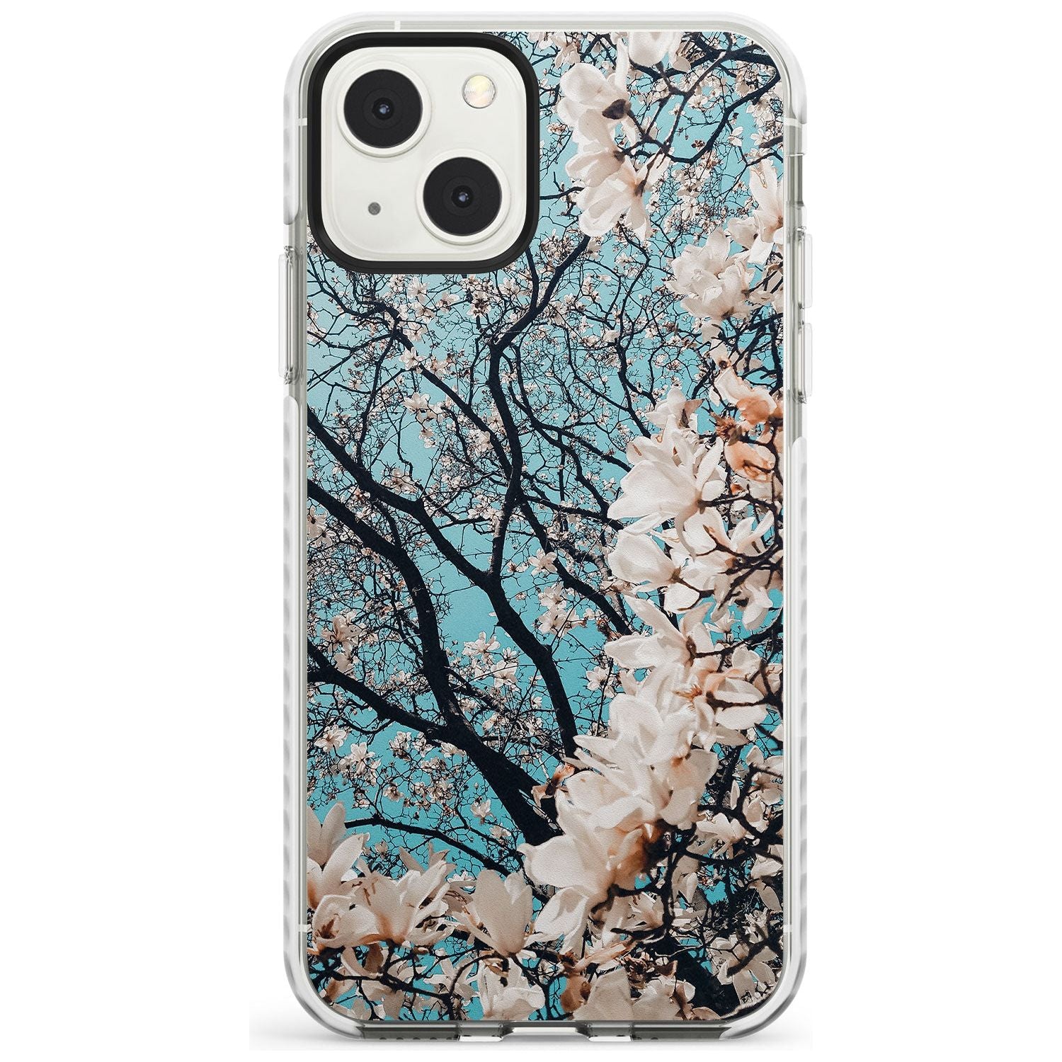 Magnolia Tree Photograph Phone Case iPhone 13 Mini / Impact Case Blanc Space