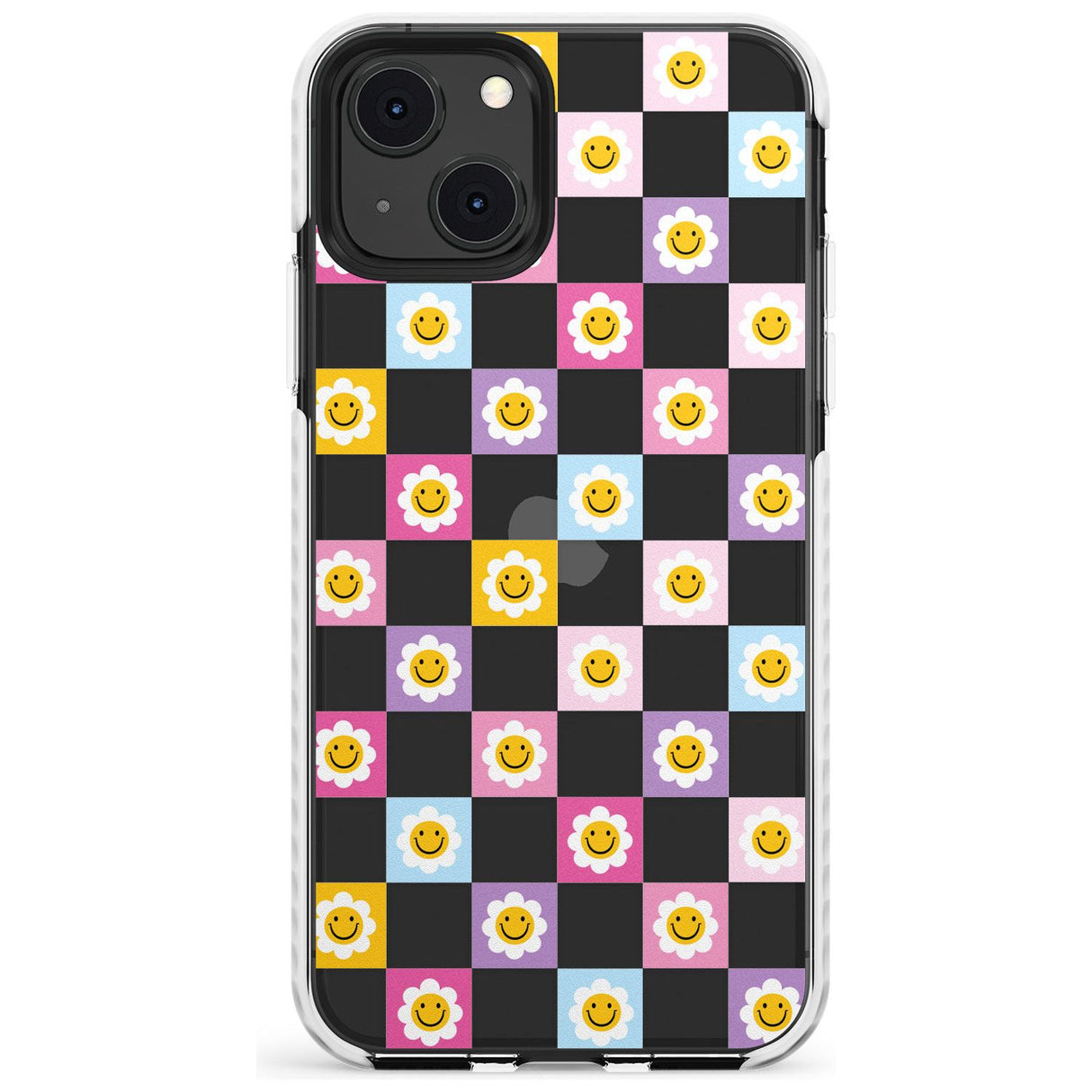 Daisy Squares Pattern Impact Phone Case for iPhone 13 & 13 Mini