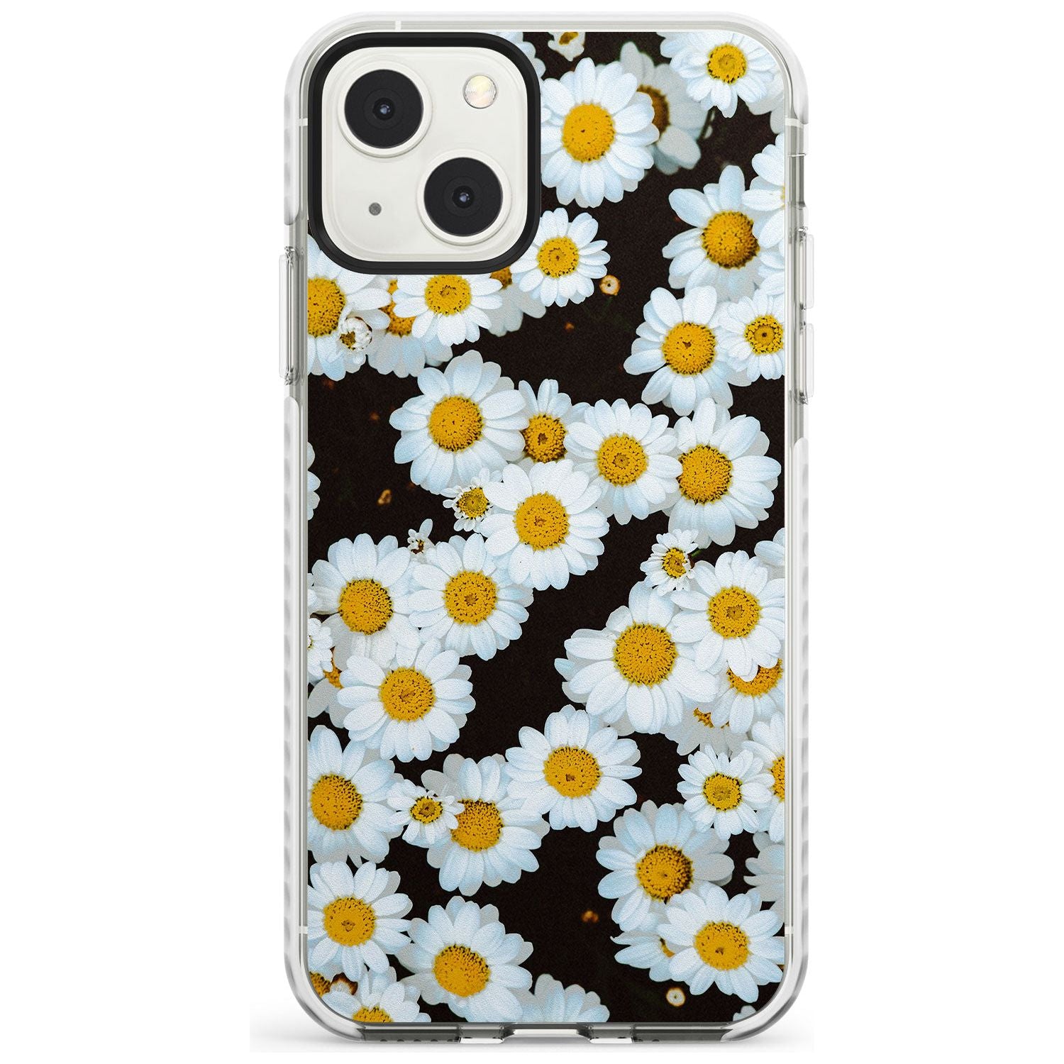 Daisies - Real Floral Photographs Phone Case iPhone 13 Mini / Impact Case Blanc Space