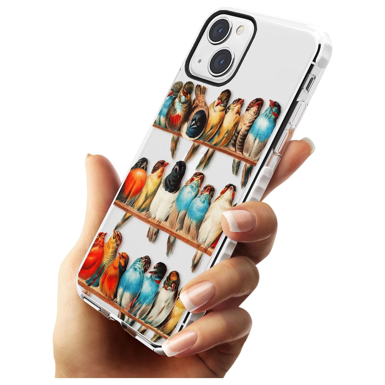 A Perch of Birds Impact Phone Case for iPhone 13 & 13 Mini