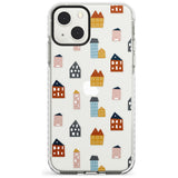 Cute Scandinavian Buildings Phone Case iPhone 13 Mini / Impact Case Blanc Space