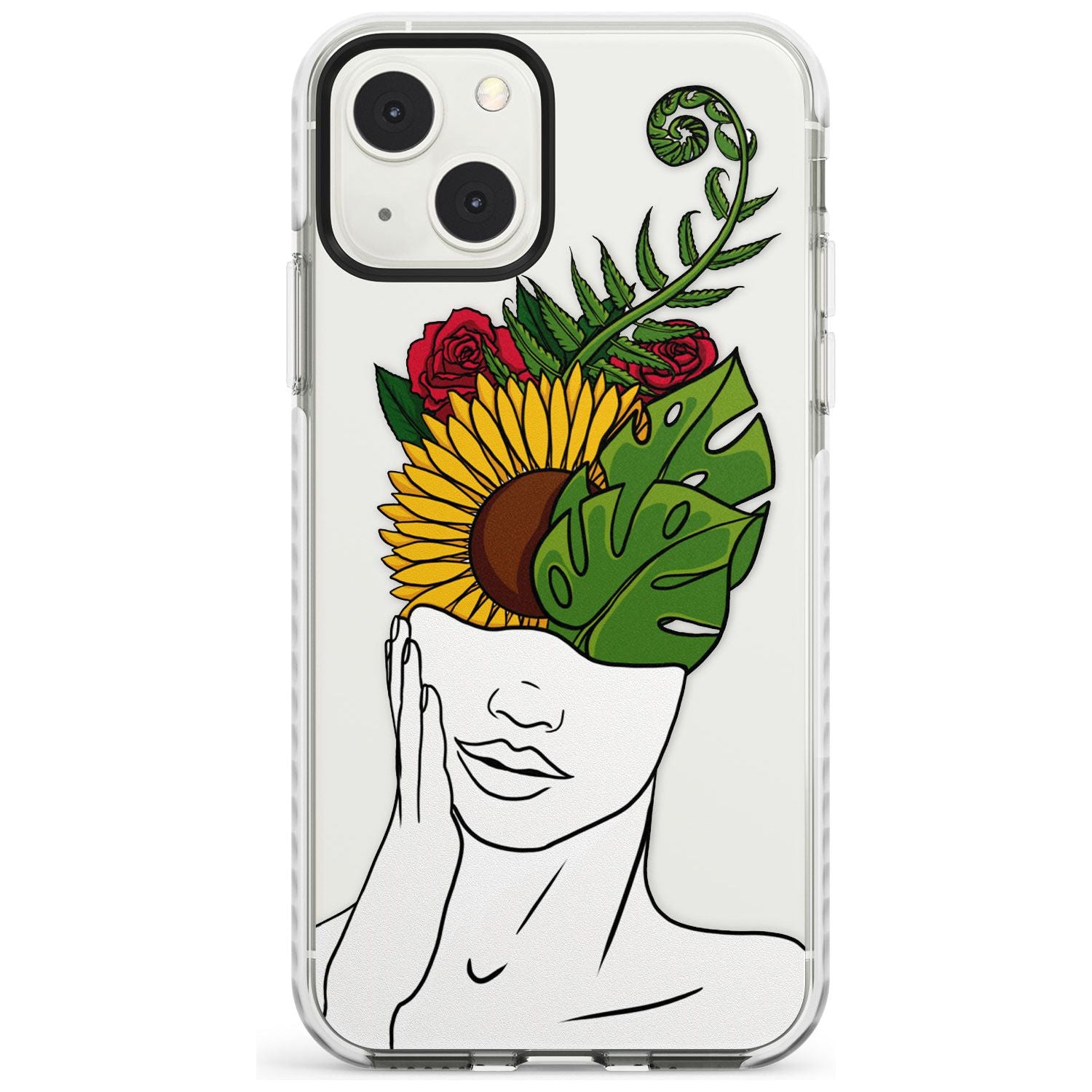 Let The Mind Flourish Phone Case iPhone 13 Mini / Impact Case Blanc Space