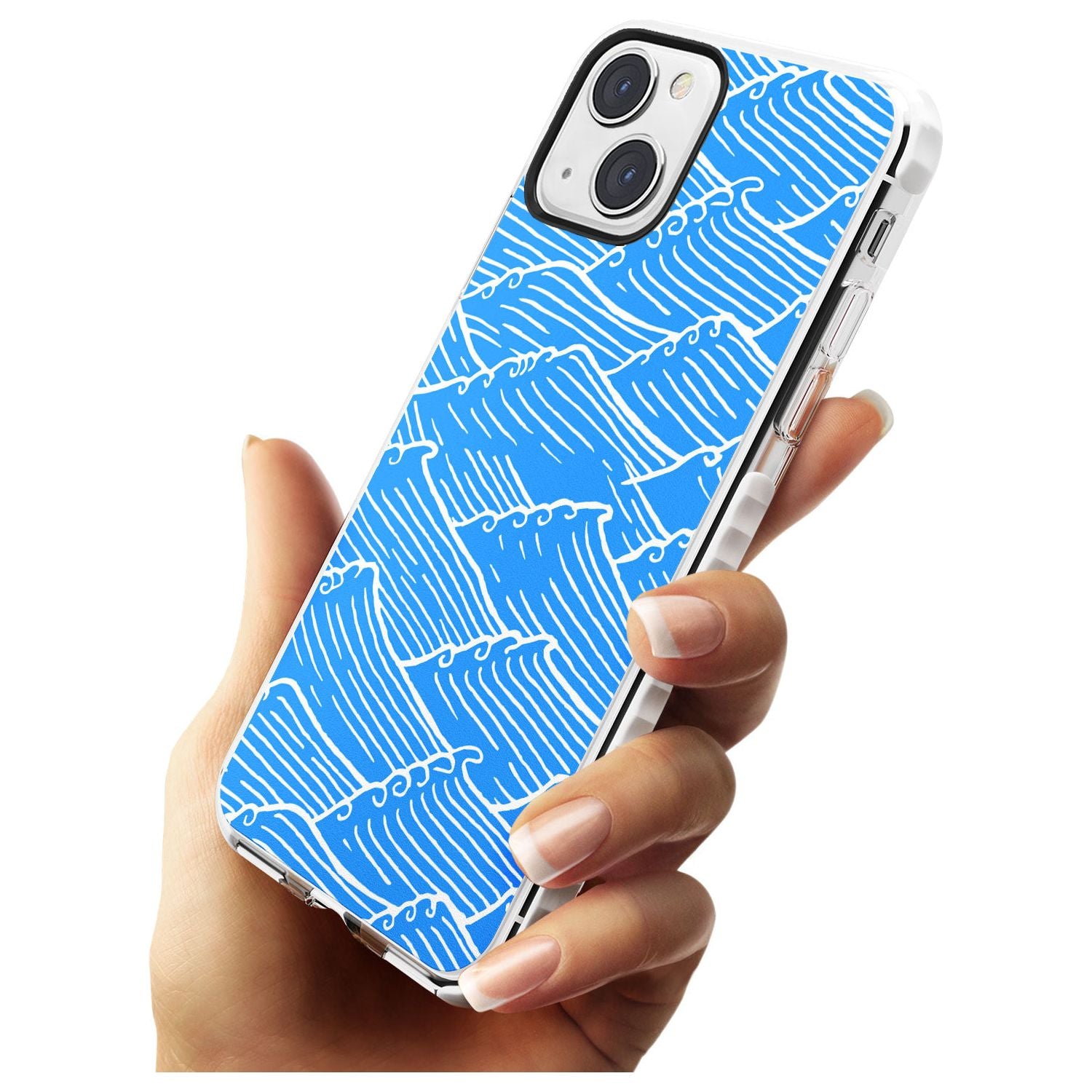 Waves Pattern Impact Phone Case for iPhone 13 & 13 Mini