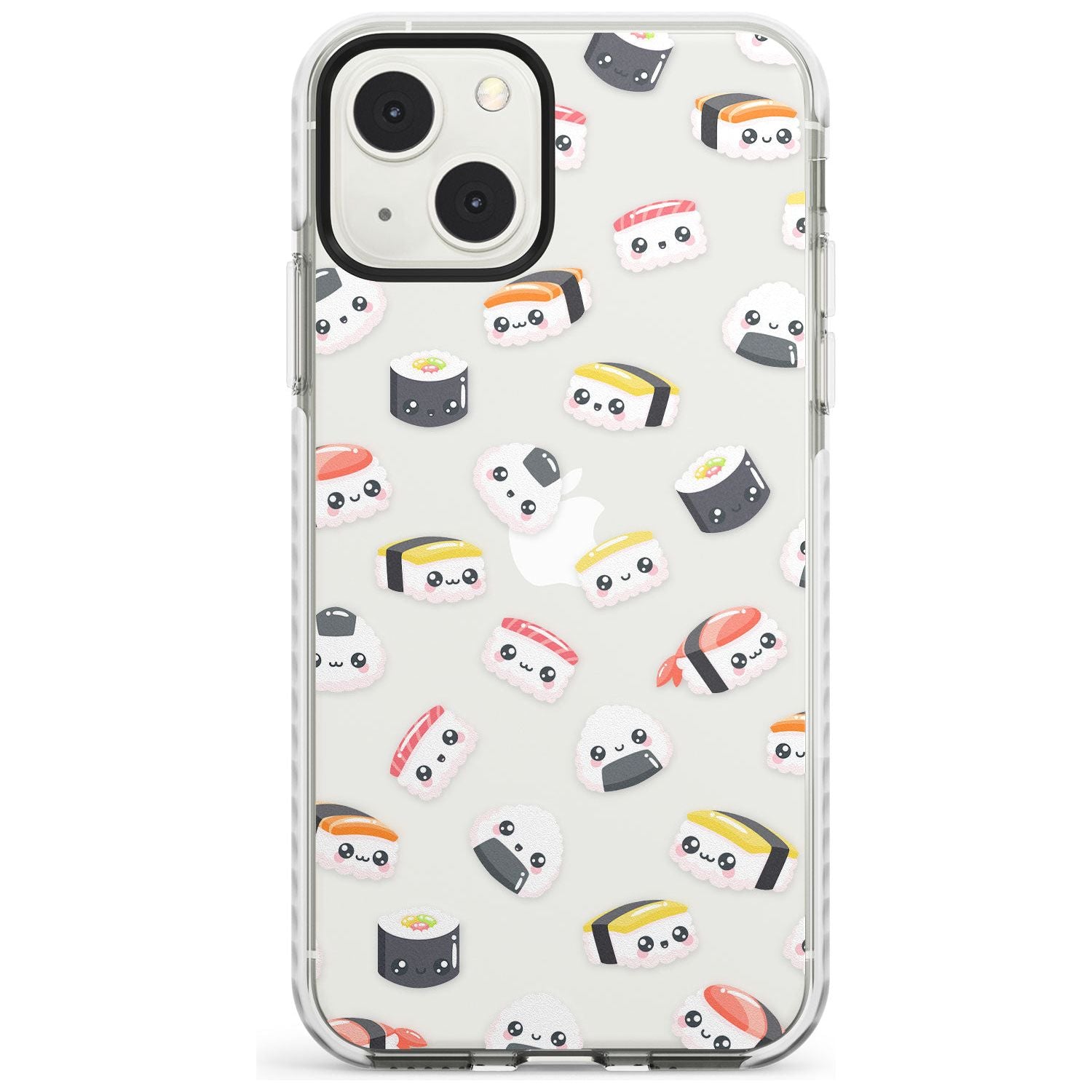 Kawaii Sushi & Rice Phone Case iPhone 13 Mini / Impact Case Blanc Space