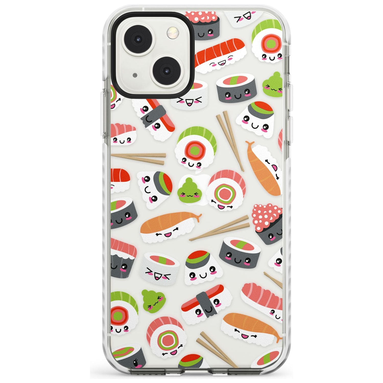 Kawaii Sushi Mix Phone Case iPhone 13 Mini / Impact Case Blanc Space