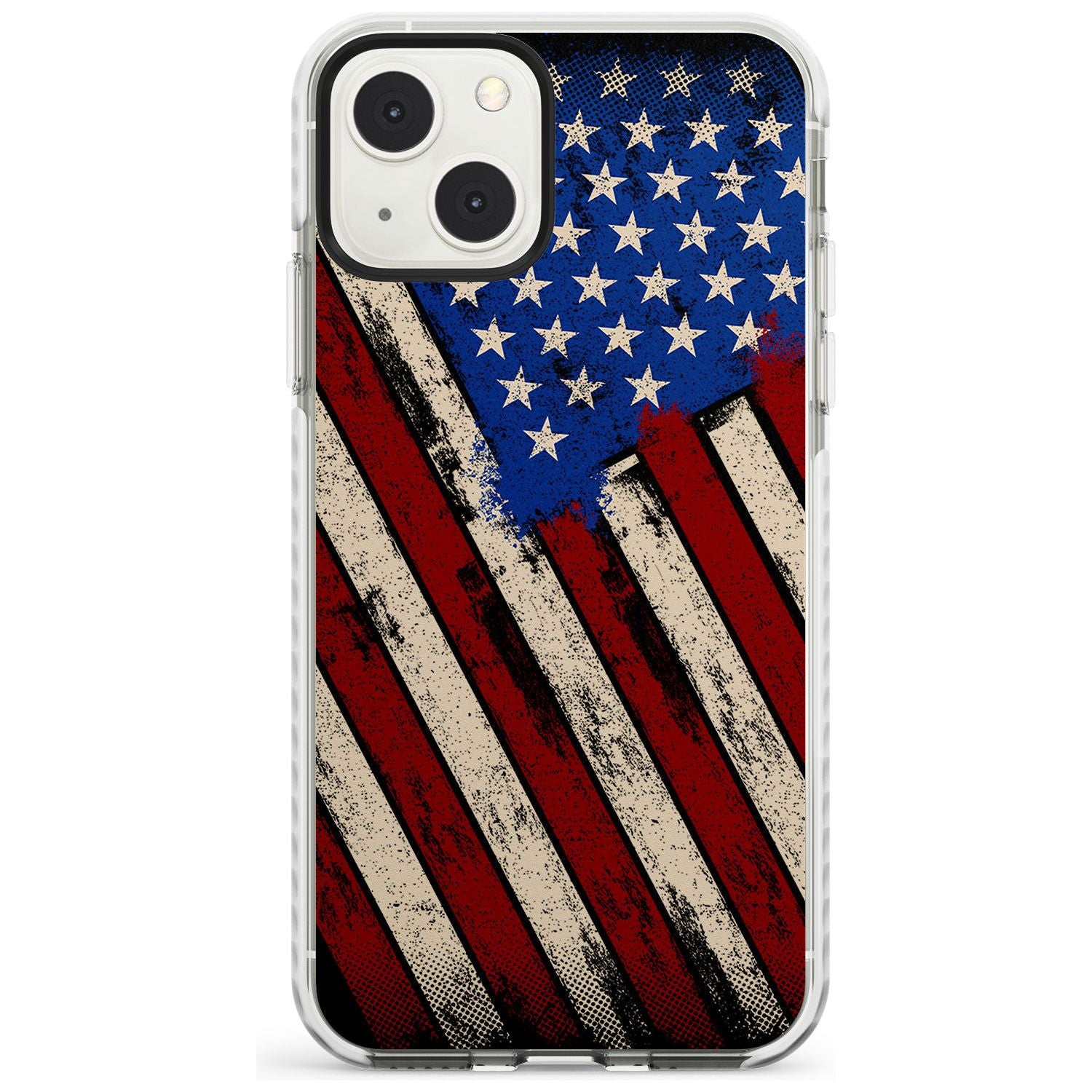 Distressed US Flag Impact Phone Case for iPhone 13 & 13 Mini