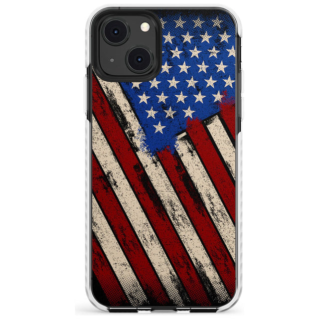 Distressed US Flag Impact Phone Case for iPhone 13 & 13 Mini