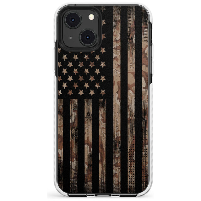 Desert Camo US Flag Impact Phone Case for iPhone 13 & 13 Mini