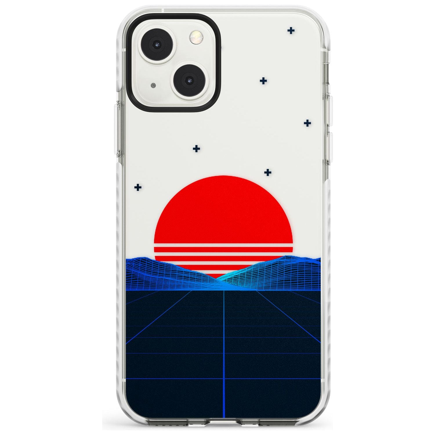Japanese Sunset Vaporwave Impact Phone Case for iPhone 13 & 13 Mini