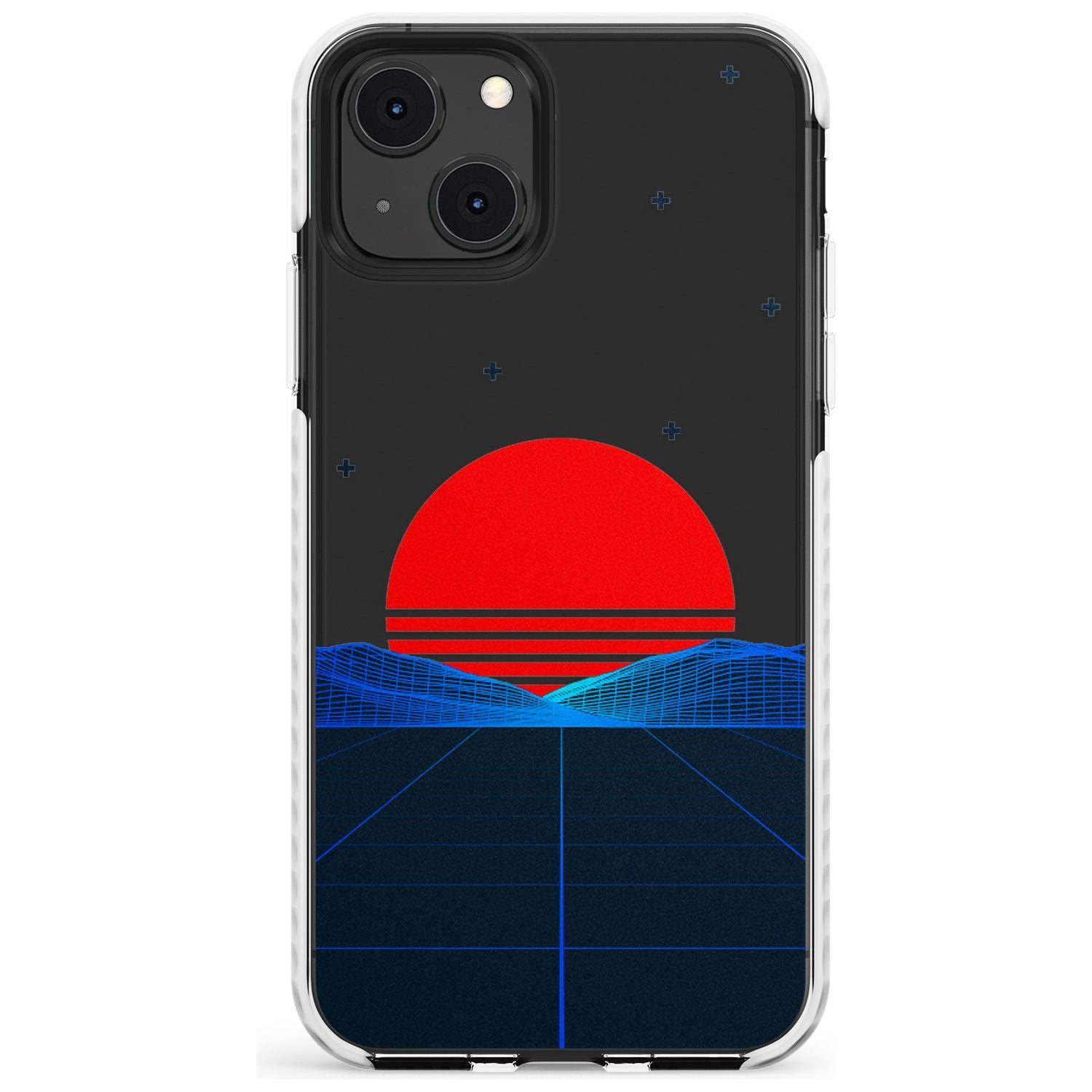 Japanese Sunset Vaporwave Impact Phone Case for iPhone 13 & 13 Mini
