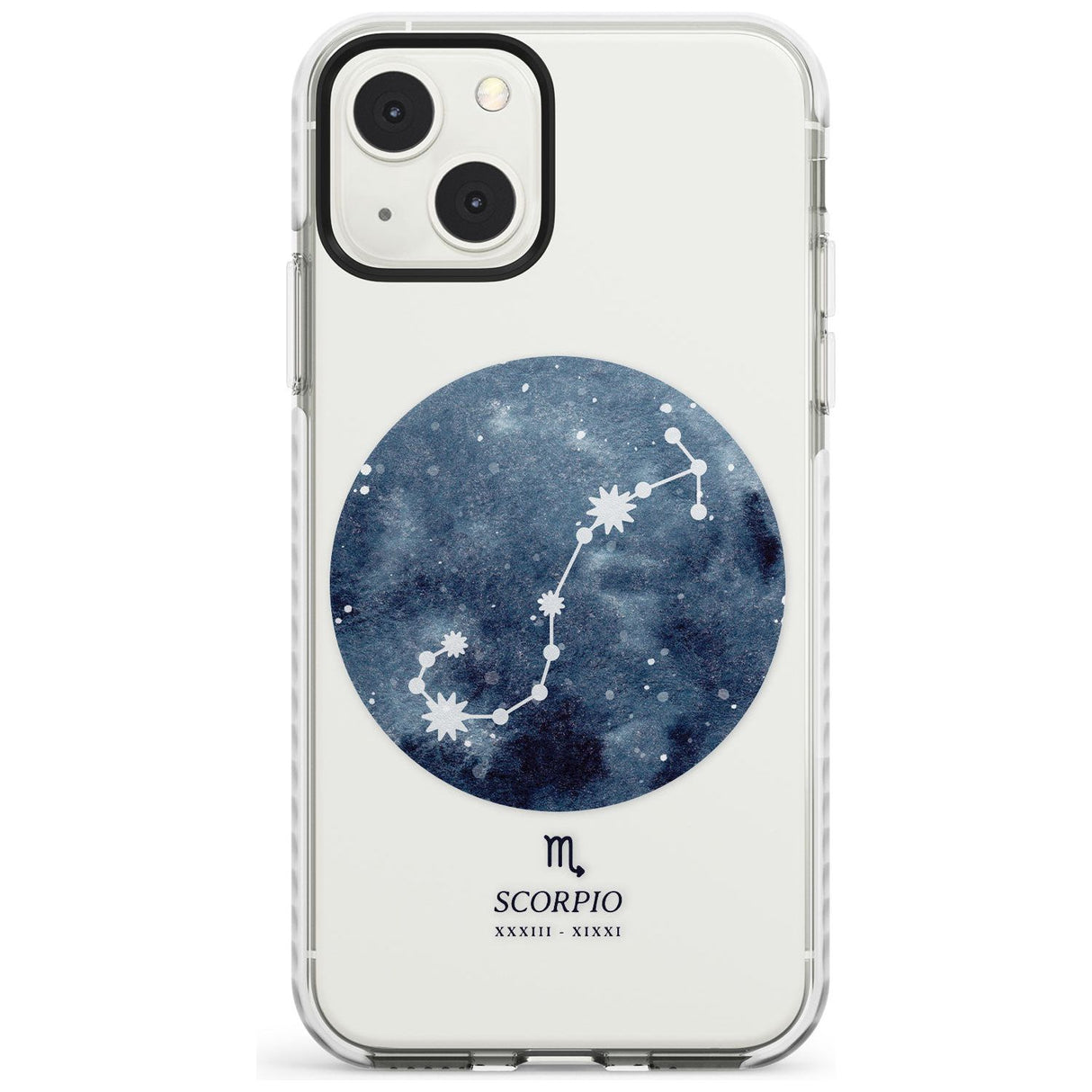 Scorpio Zodiac Transparent Design - Blue