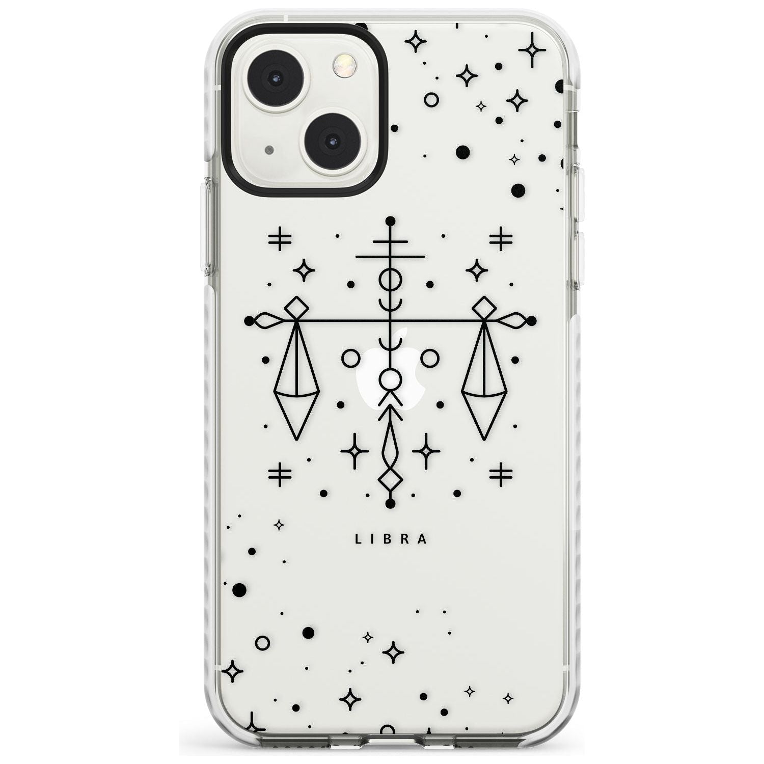 Libra Emblem - Transparent Design Phone Case iPhone 13 Mini / Impact Case Blanc Space
