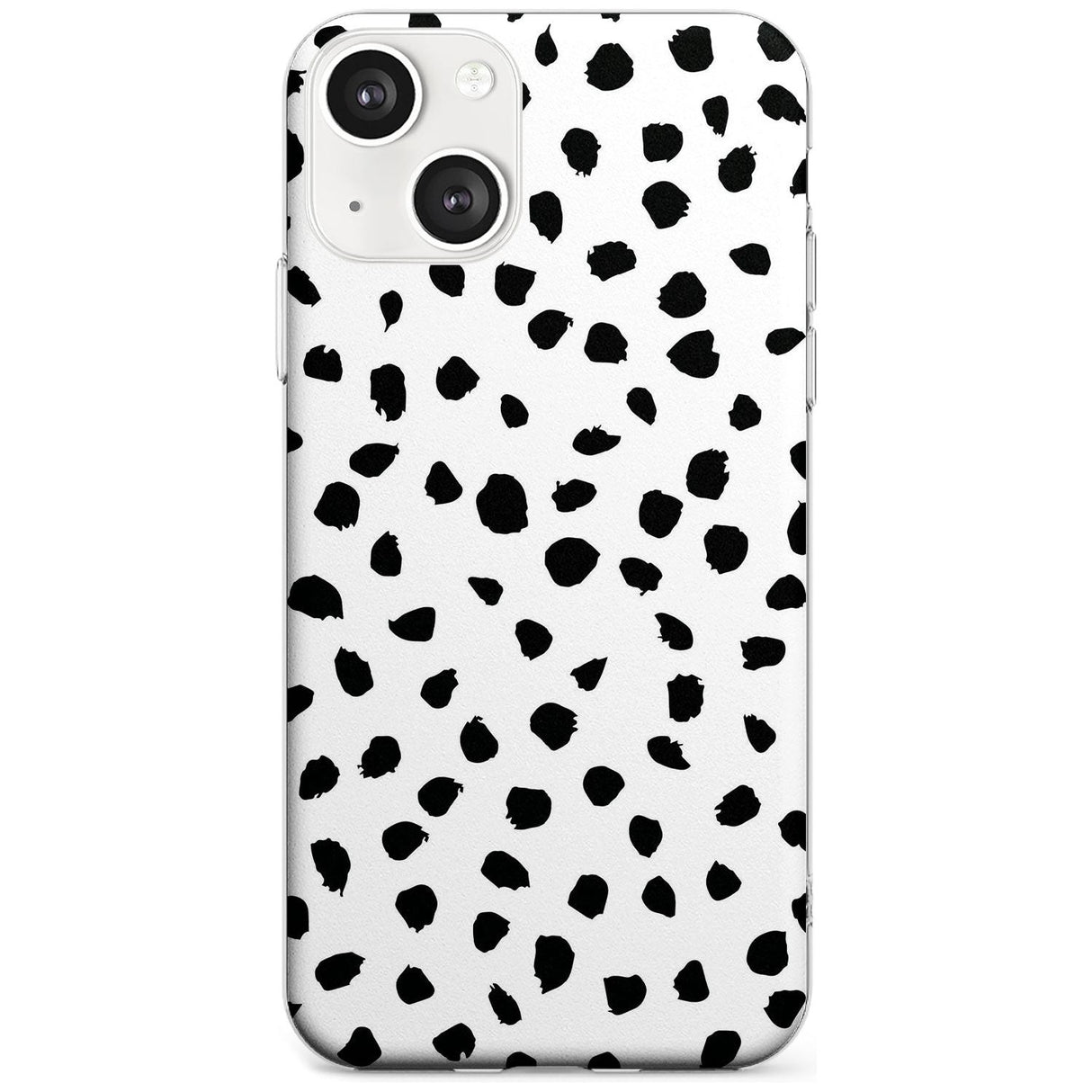 Dalmatian Print Phone Case iPhone 13 / Clear Case,iPhone 13 Mini / Clear Case,iPhone 14 / Clear Case,iPhone 14 Plus / Clear Case Blanc Space