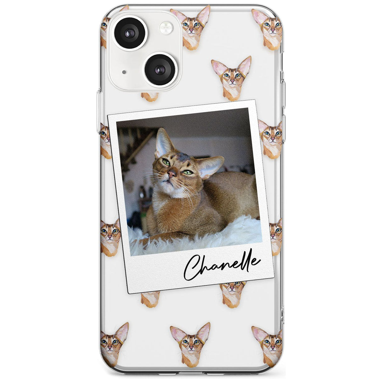 Personalised Abyssinian Cat Photo Slim Phone Case for iPhone 13 & 13 Mini