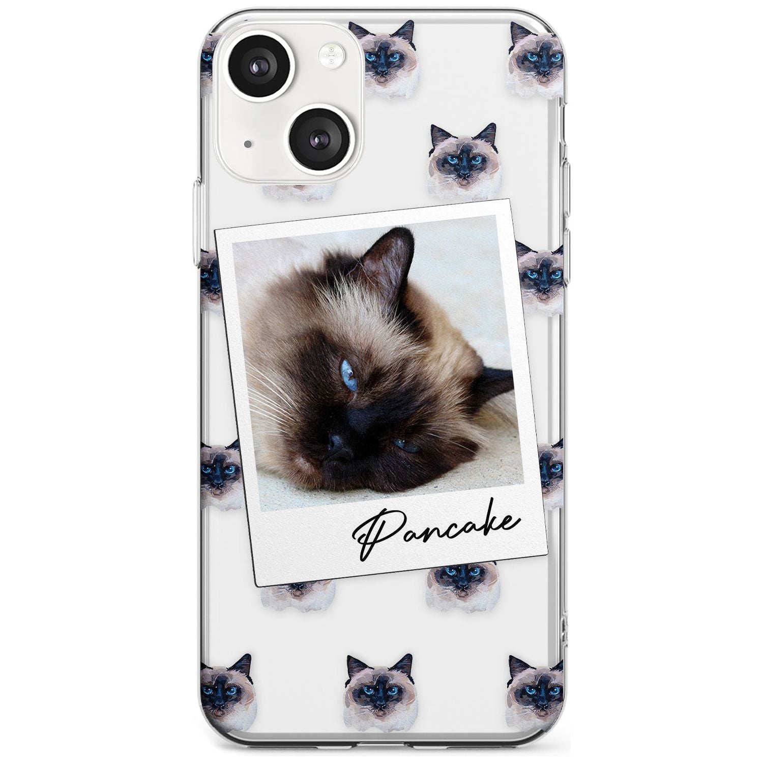 Personalised Burmese Cat Photo Custom Phone Case iPhone 13 / Clear Case,iPhone 13 Mini / Clear Case,iPhone 14 / Clear Case,iPhone 14 Plus / Clear Case Blanc Space