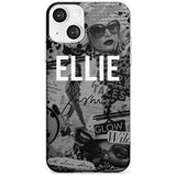 Personalised Grey Scale Fashion Collage Custom Phone Case iPhone 13 / Clear Case,iPhone 13 Mini / Clear Case,iPhone 14 / Clear Case,iPhone 14 Plus / Clear Case Blanc Space