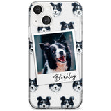 Personalised Border Collie - Dog Photo Custom Phone Case iPhone 13 / Clear Case,iPhone 13 Mini / Clear Case,iPhone 14 / Clear Case,iPhone 14 Plus / Clear Case Blanc Space