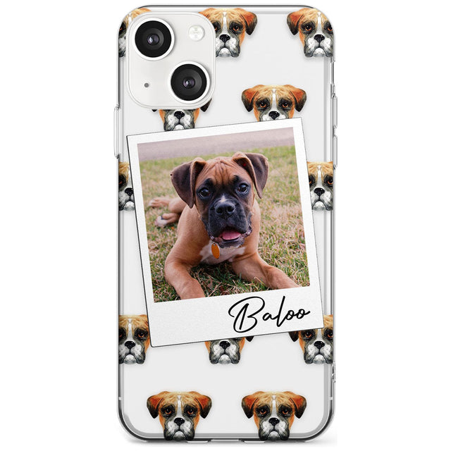Personalised Boxer - Dog Photo Custom Phone Case iPhone 13 / Clear Case,iPhone 13 Mini / Clear Case,iPhone 14 / Clear Case,iPhone 14 Plus / Clear Case Blanc Space