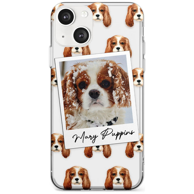 Personalised Cavalier King Charles - Dog Photo Custom Phone Case iPhone 13 / Clear Case,iPhone 13 Mini / Clear Case,iPhone 14 / Clear Case,iPhone 14 Plus / Clear Case Blanc Space