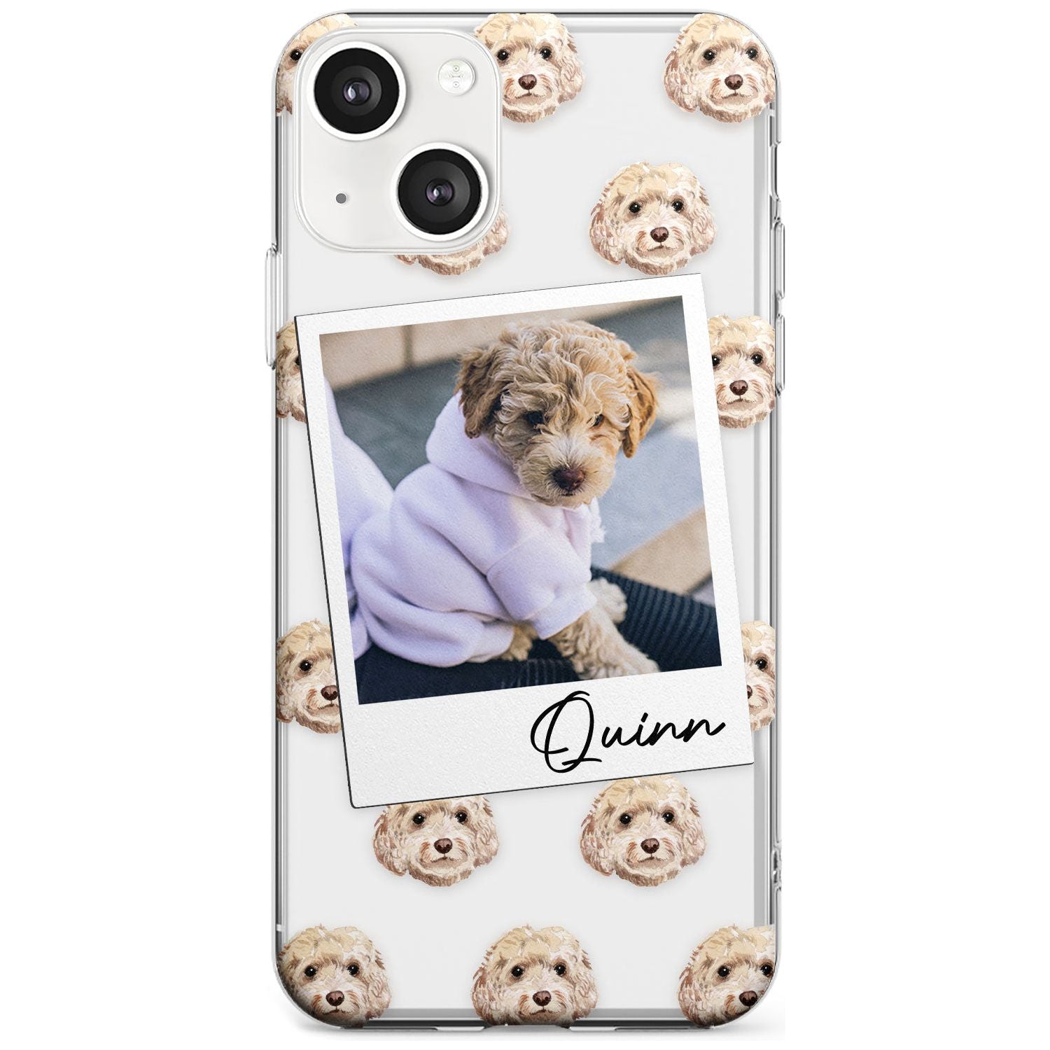 Personalised Cockapoo, Cream - Dog Photo Custom Phone Case iPhone 13 / Clear Case,iPhone 13 Mini / Clear Case,iPhone 14 / Clear Case,iPhone 14 Plus / Clear Case Blanc Space