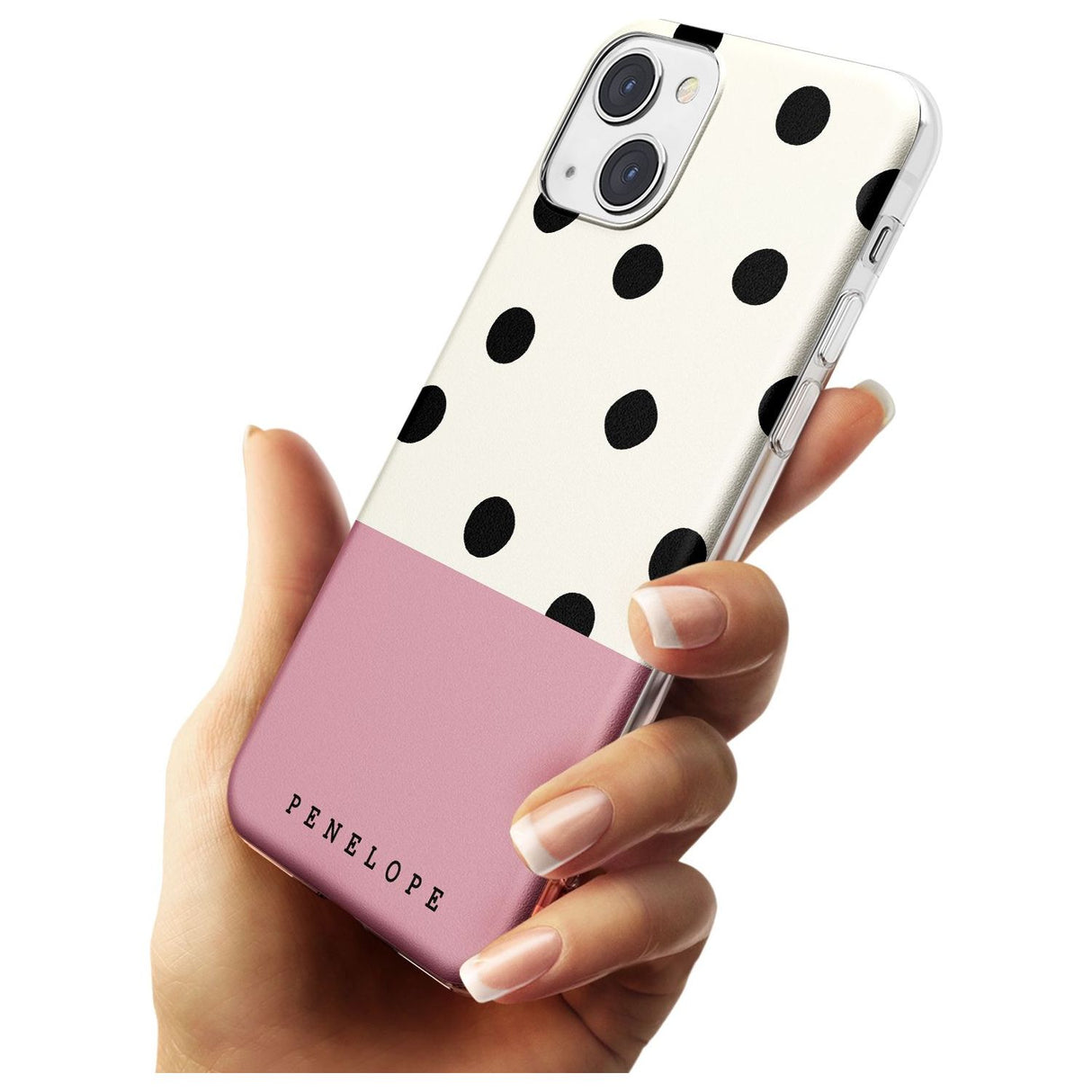 Personalised Pink Border Polka Dot Custom Phone Case iPhone 15 Pro Max / Black Impact Case,iPhone 15 Plus / Black Impact Case,iPhone 15 Pro / Black Impact Case,iPhone 15 / Black Impact Case,iPhone 15 Pro Max / Impact Case,iPhone 15 Plus / Impact Case,iPhone 15 Pro / Impact Case,iPhone 15 / Impact Case,iPhone 15 Pro Max / Magsafe Black Impact Case,iPhone 15 Plus / Magsafe Black Impact Case,iPhone 15 Pro / Magsafe Black Impact Case,iPhone 15 / Magsafe Black Impact Case,iPhone 14 Pro Max / Black Impact Case,iP