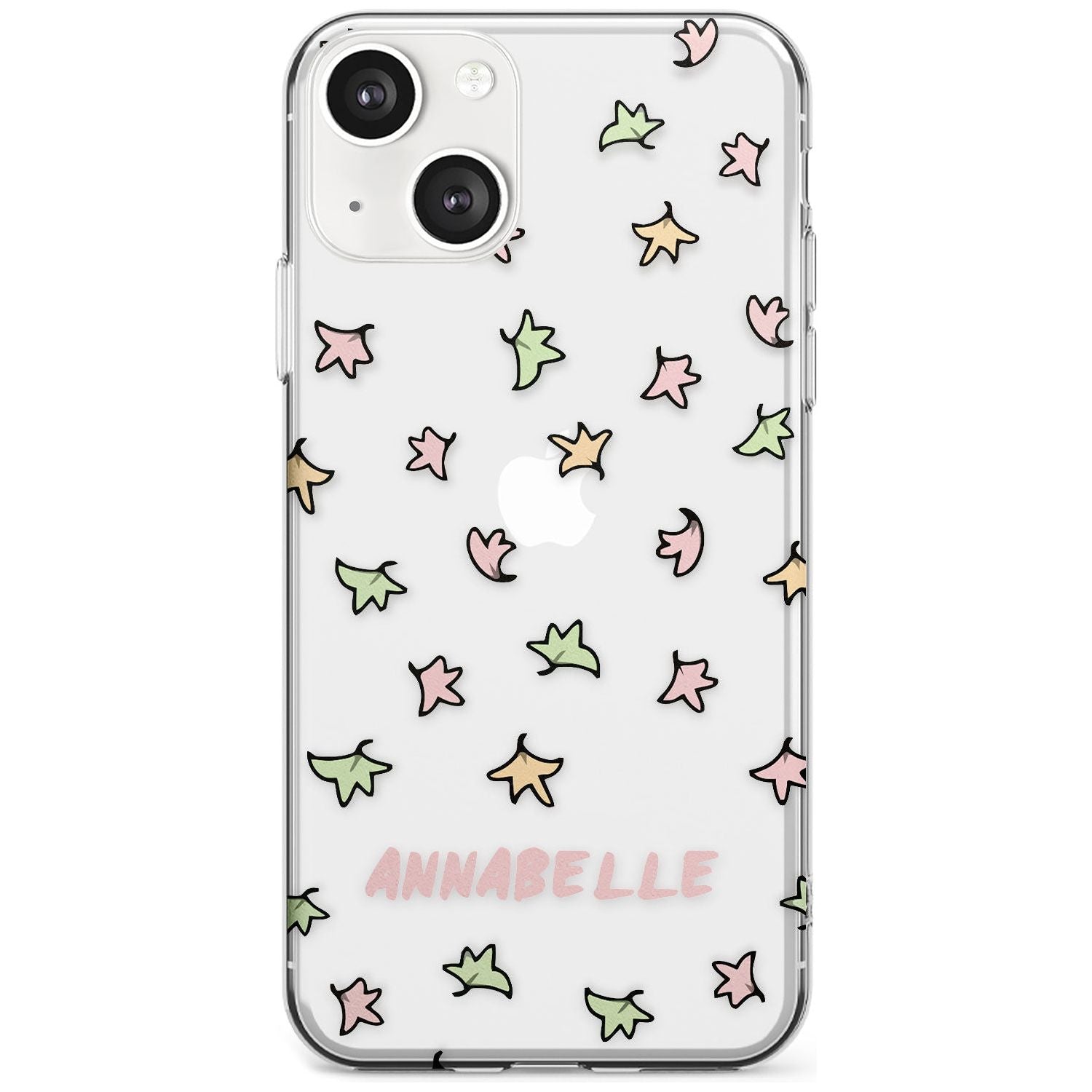 Personalised Custom Leaves Pattern Slim Phone Case for iPhone 13 & 13 Mini
