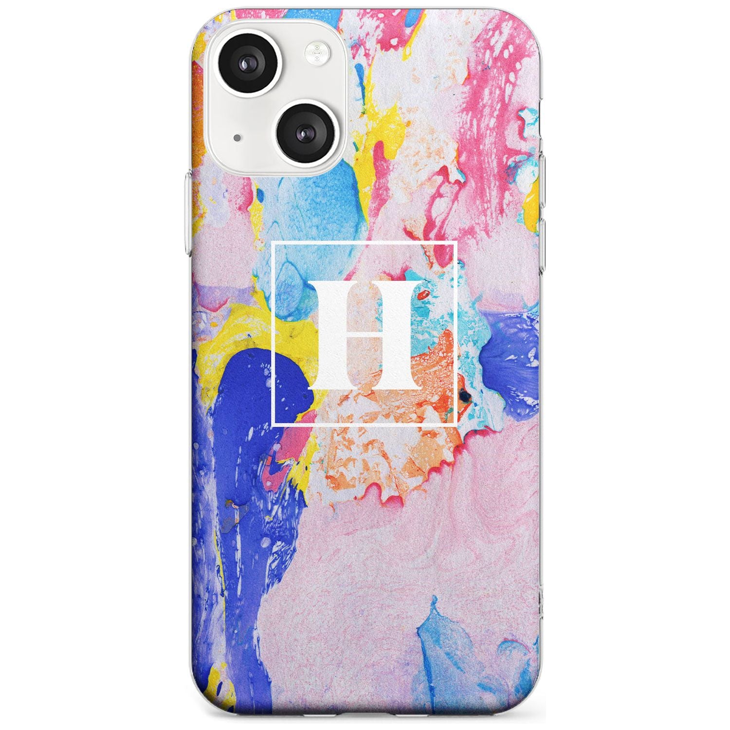 Personalised Mixed Pastels Marbled Paper Custom Phone Case iPhone 13 / Clear Case,iPhone 13 Mini / Clear Case,iPhone 14 / Clear Case,iPhone 14 Plus / Clear Case Blanc Space