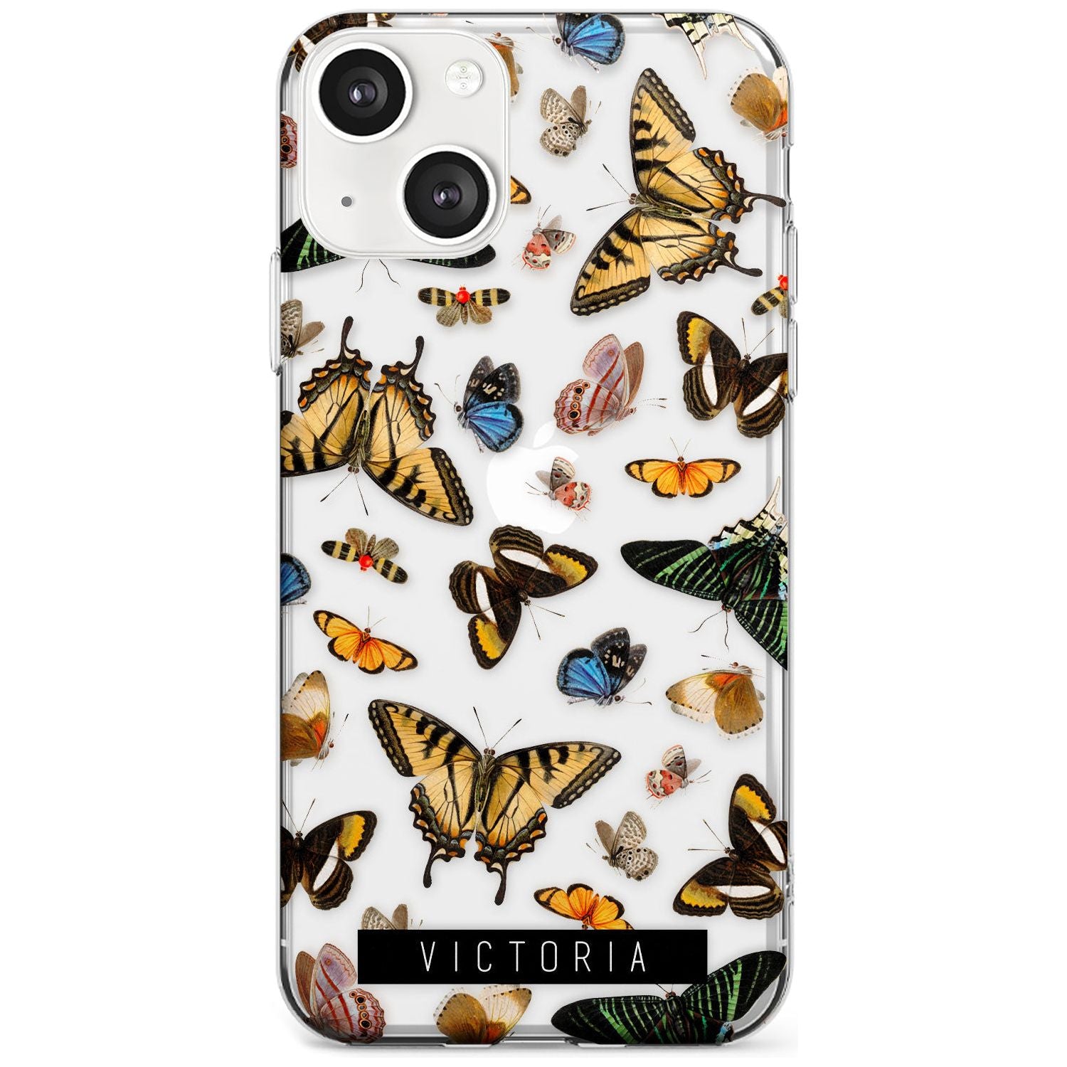 Personalised Photorealistic Butterfly Custom Phone Case iPhone 13 / Clear Case,iPhone 13 Mini / Clear Case,iPhone 14 / Clear Case,iPhone 14 Plus / Clear Case Blanc Space