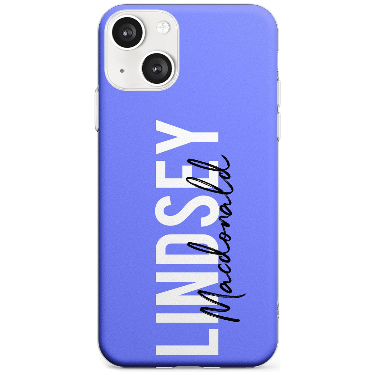 Personalised Bold Name: Purple Custom Phone Case iPhone 13 / Clear Case,iPhone 13 Mini / Clear Case,iPhone 14 / Clear Case,iPhone 14 Plus / Clear Case Blanc Space