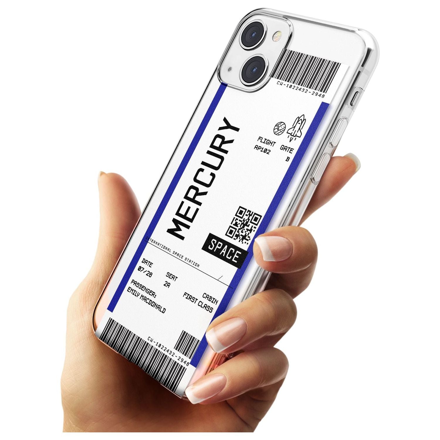 Personalised Mercury Space Travel Ticket