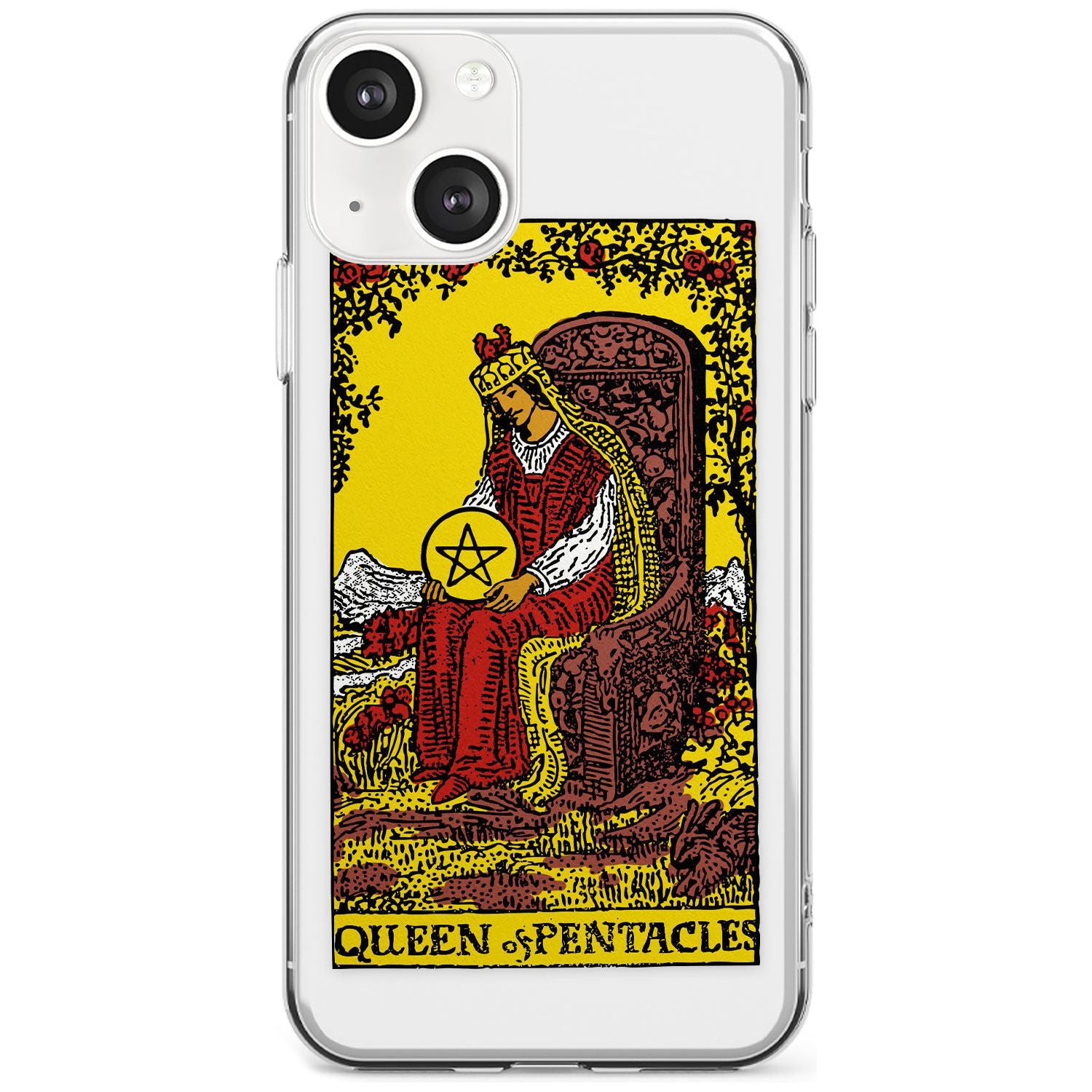 Personalised Queen of Pentacles Tarot Card - Colour